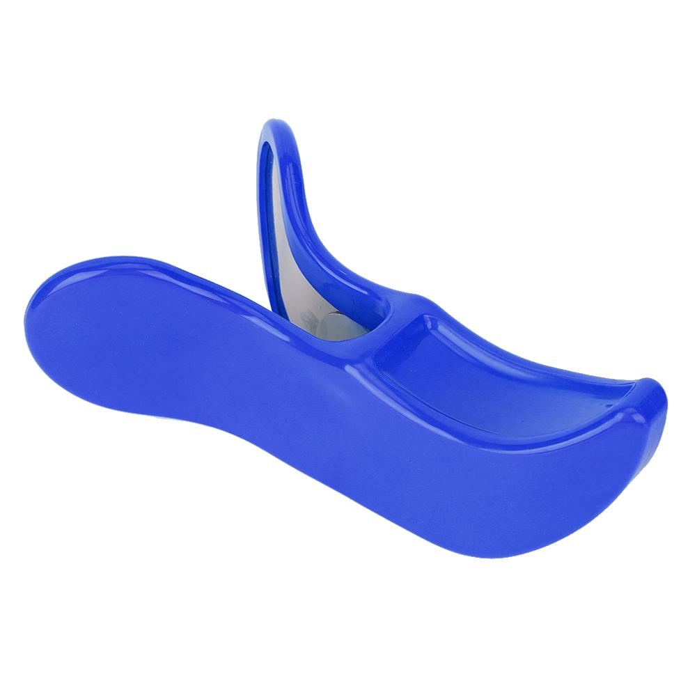 Blue compact hip and buttock muscle trainer for toning pelvic floor and glutes, lightweight and portable fitness device